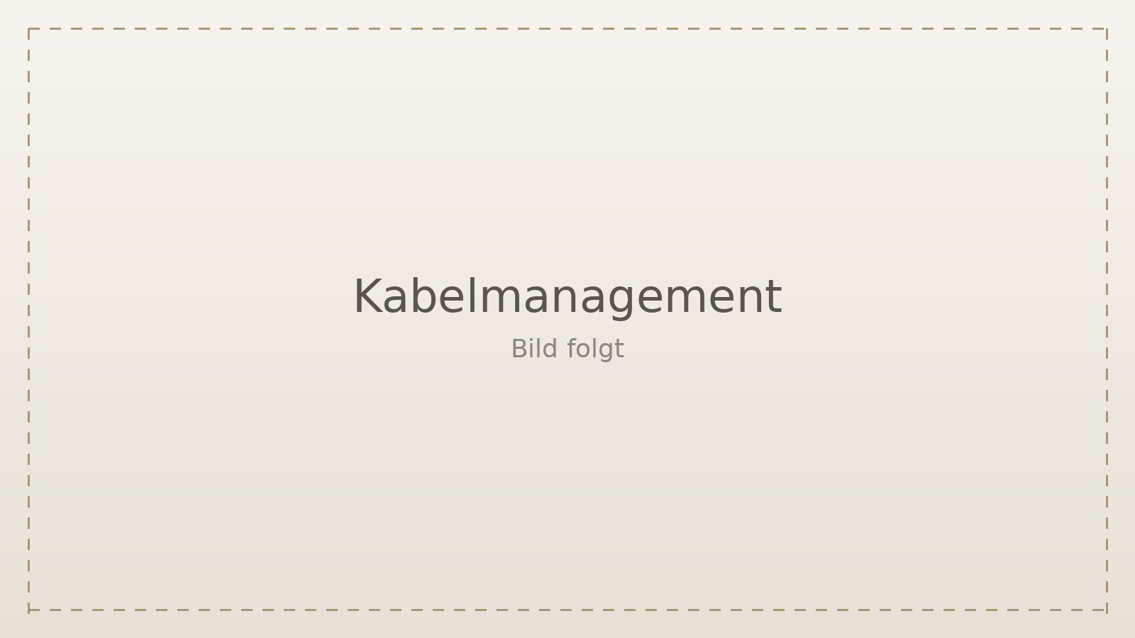 Der 0-Euro-Trick: Kabelmanagement
